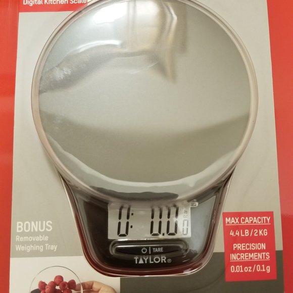 Taylor Precision Digital Electronic Kitchen Scale & Weighing Tray, New & Sealed - Picture 2 of 5
